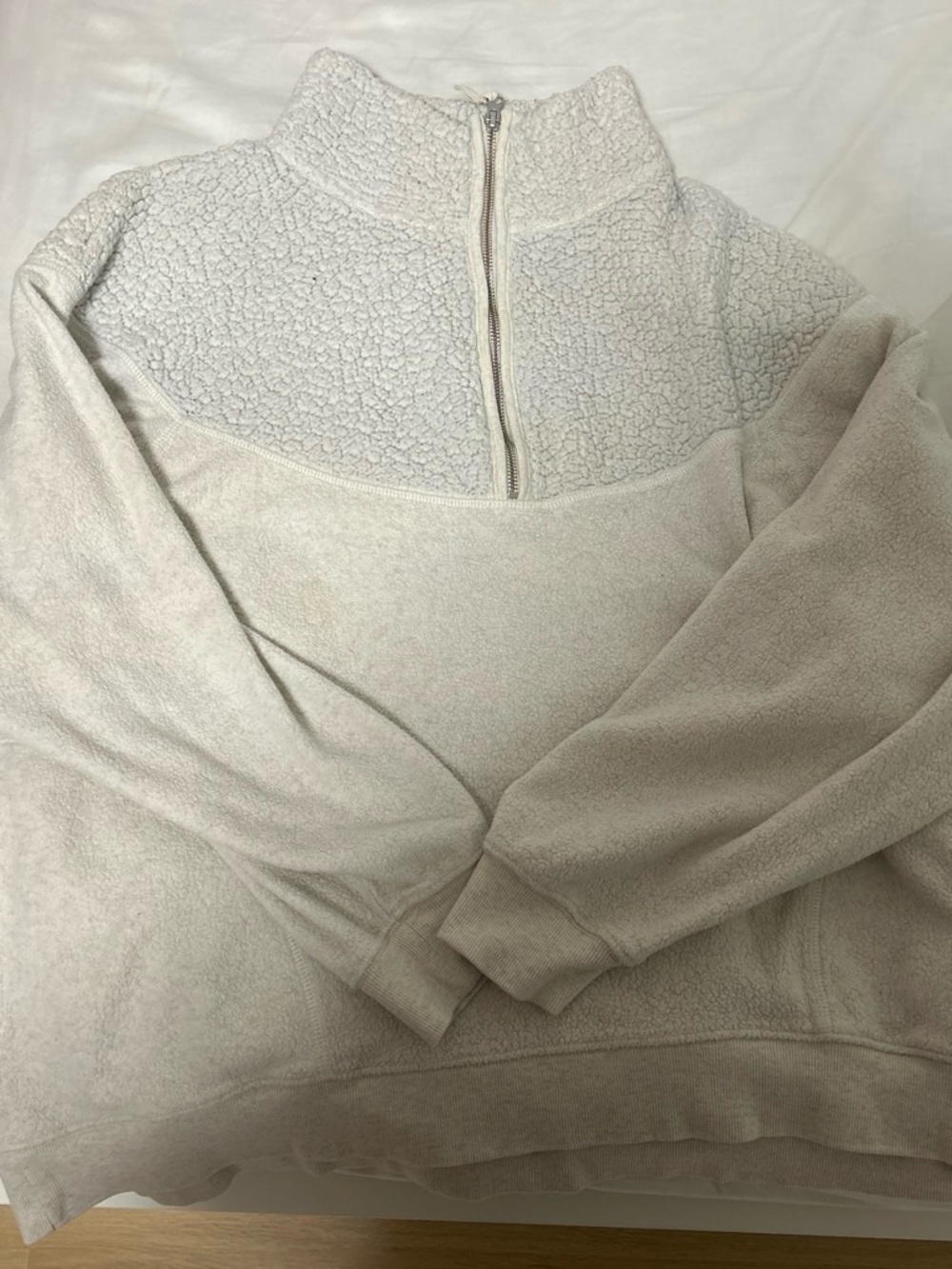 aerie Cream Sherpa Jacket